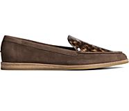 Saybrook Tortoise Leather Loafer, Brown, dynamic