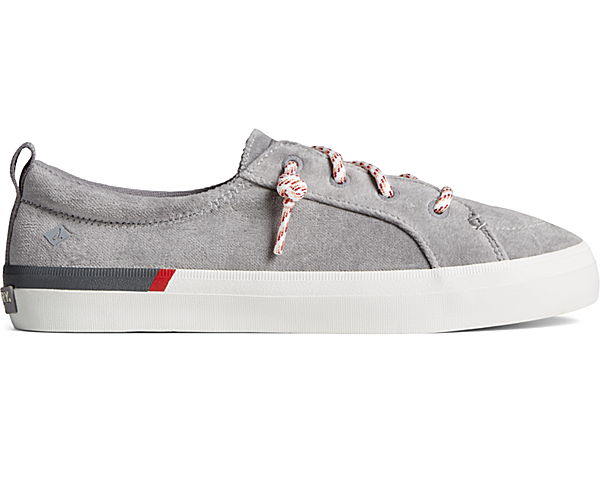Crest Vibe Brushed Cotton Sneaker, Grey, dynamic