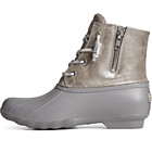 Saltwater Metallic Leather Duck Boot, Silver, dynamic 4