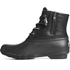 Saltwater Metallic Leather Duck Boot, Black, dynamic 4