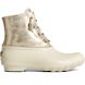 Saltwater Metallic Leather Duck Boot, Ivory, dynamic 1