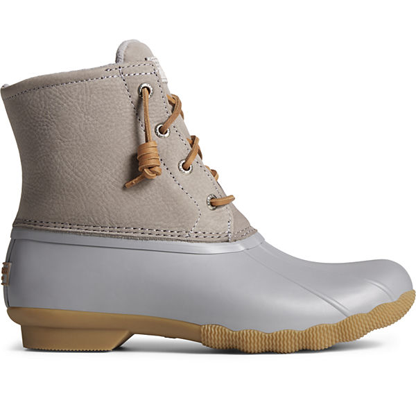Saltwater Mainsail Leather Duck Boot, Grey, dynamic