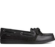 Starfish Perforated Boat Shoe, BLACK, dynamic