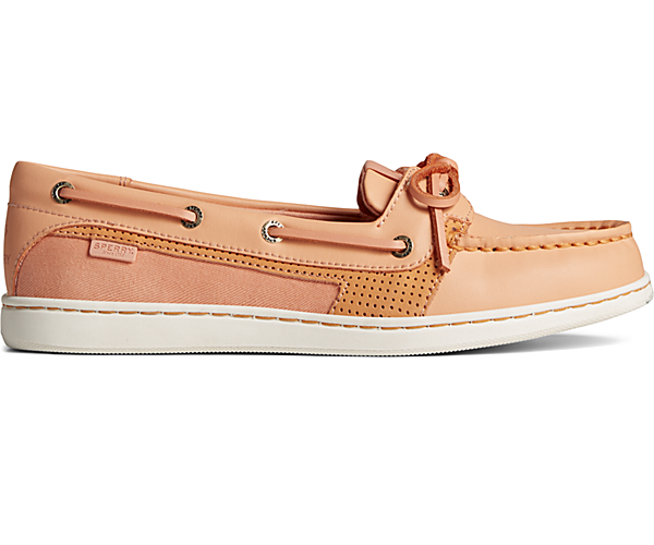 Starfish Perforated Boat Shoe, Coral, dynamic