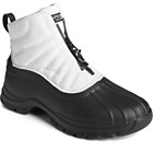 SeaCycled™ Duck Float Zip Up Boot, White, dynamic 3
