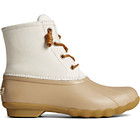 Saltwater Mainsail Leather Duck Boot, Cream, dynamic 1