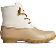 Saltwater Mainsail Leather Duck Boot, Cream, dynamic