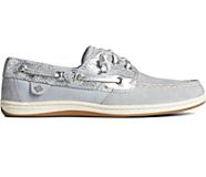 Songfish Metallic Boat Shoe, Silver, dynamic