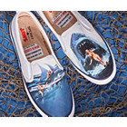 Sperry x JAWS Crest Twin Gore Poster Slip On Sneaker, White, dynamic 2