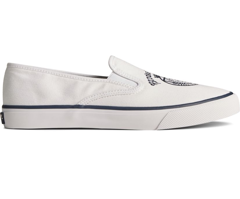 Sperry x Brooks Brothers Slip On Sneaker, White, dynamic 1