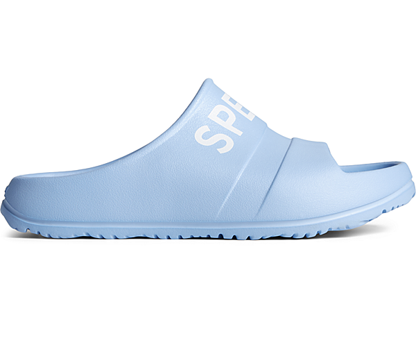 Float Slide Logo Sandal, Light Blue, dynamic