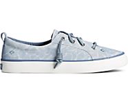 Crest Vibe Reflection Suede Sneaker, BLUE, dynamic