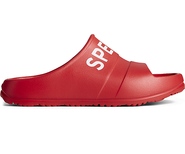 Float Slide Logo Sandal, Red, dynamic