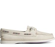 Authentic Original™ 2-Eye Leather Boat Shoe, Off White, dynamic