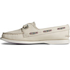 Authentic Original™ Leather Beaded Boat Shoe, Off White, dynamic 4