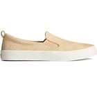 Crest Leather Palm Embossed Slip On Sneaker, Chamomile, dynamic 1
