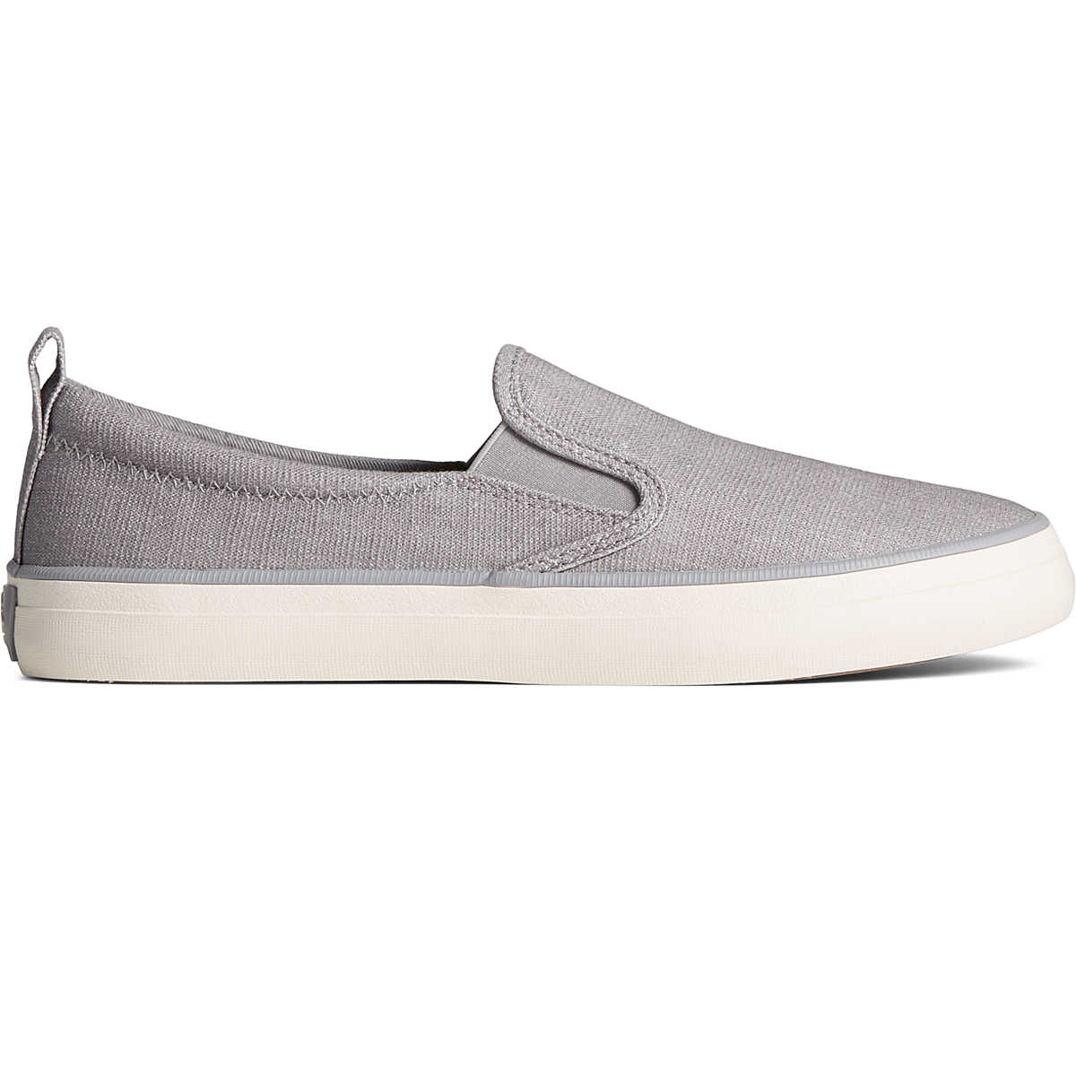 Crest Twin Gore Shimmer Slip On Sneaker, Grey, dynamic 1