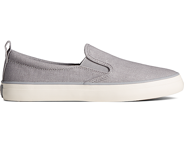 Crest Twin Gore Shimmer Slip On Sneaker, Grey, dynamic