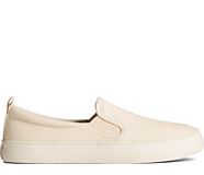 Crest Twin Gore Shimmer Slip On Sneaker, Off White, dynamic