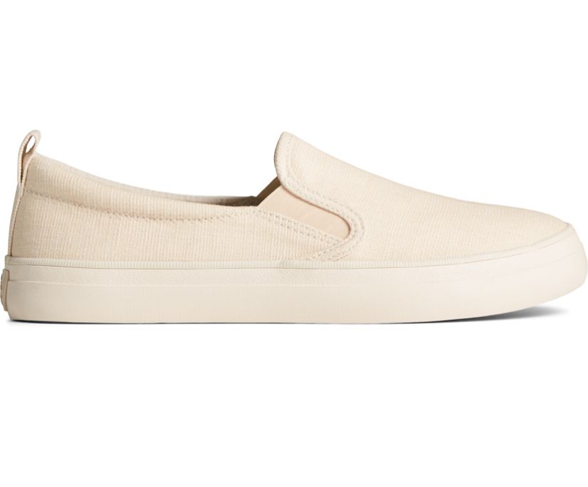 Crest Twin Gore Shimmer Slip On Sneaker, Off White, dynamic 1