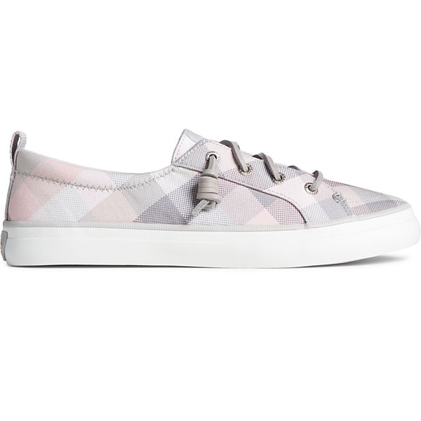 SeaCycled™ Crest Vibe Gingham Sneaker, Grey, dynamic