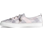 SeaCycled™ Crest Vibe Gingham Sneaker, Grey, dynamic 4
