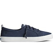 Crest Vibe Washable Leather Sneaker, Navy, dynamic