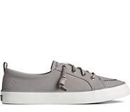 Crest Vibe Washable Leather Sneaker, Grey, dynamic