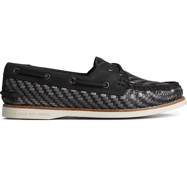 Authentic Original™ Woven Boat Shoe, Black, dynamic