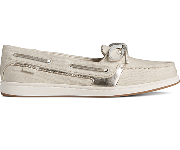 Starfish Boat Shoe, Off White, dynamic