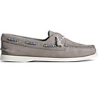 Authentic Original™ Leather Beaded Boat Shoe, Grey, dynamic 1