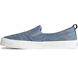 Crest Twin Gore Perforated  Leather Slip On Sneaker, Blue, dynamic 4