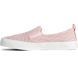 Crest Twin Gore Perforated  Leather Slip On Sneaker, Blush, dynamic 4