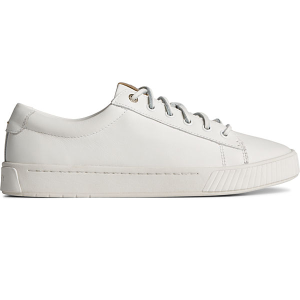 Anchor Leather Sneaker, White, dynamic