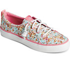 Crest Vibe Floral Sneaker, Peach, dynamic 2