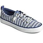 SeaCycled™ Crest Vibe Striped Textile Sneaker, Navy, dynamic 2