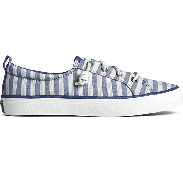 SeaCycled™ Crest Vibe Striped Textile Sneaker, Navy, dynamic