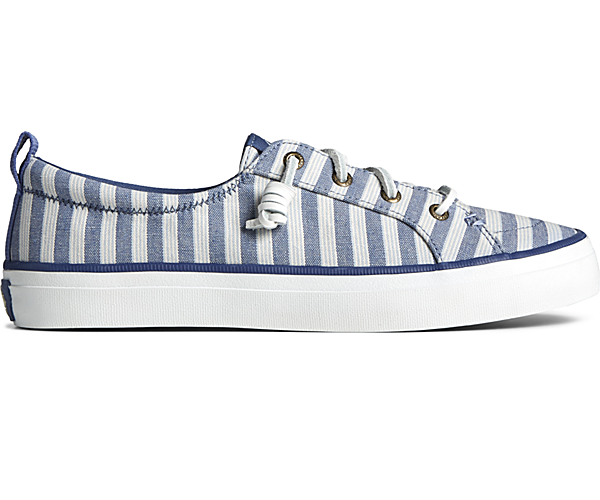 SeaCycled™ Crest Vibe Striped Textile Sneaker, Navy, dynamic