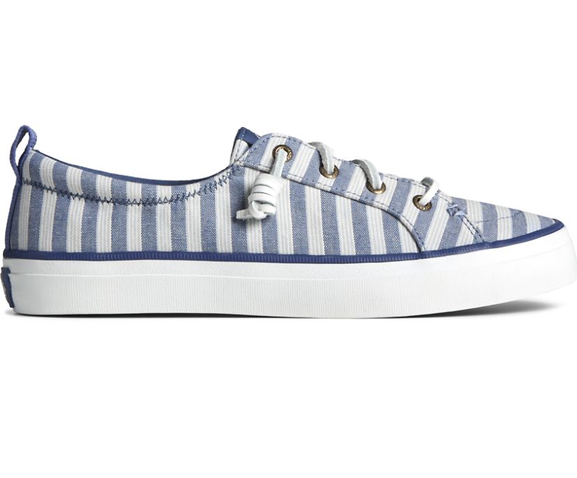 SeaCycled™ Crest Vibe Striped Textile Sneaker, Navy, dynamic 1