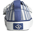 SeaCycled™ Crest Vibe Striped Textile Sneaker, Navy, dynamic 3