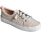 SeaCycled™ Crest Vibe Striped Textile Sneaker, Grey, dynamic 2