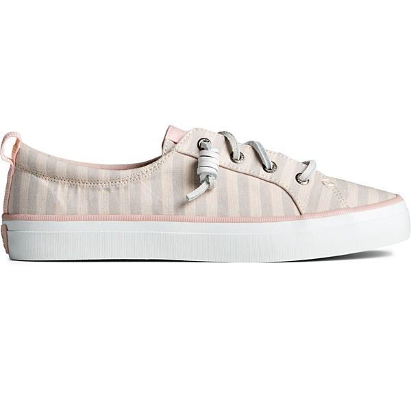 SeaCycled™ Crest Vibe Striped Textile Sneaker, Grey, dynamic