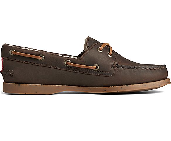 Authentic Original™ Cozy Hot Cocoa Boat Shoe, Brown, dynamic