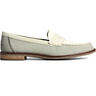 Seaport Tri-Tone Penny Loafer, Green, dynamic 1