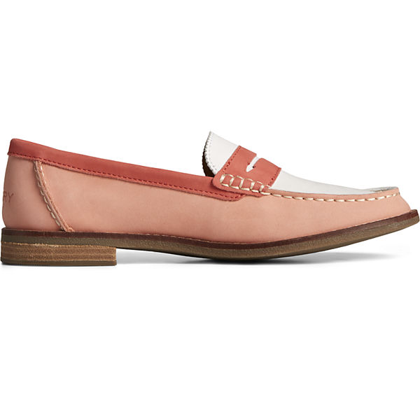Seaport Tri-Tone Penny Loafer, Pink, dynamic