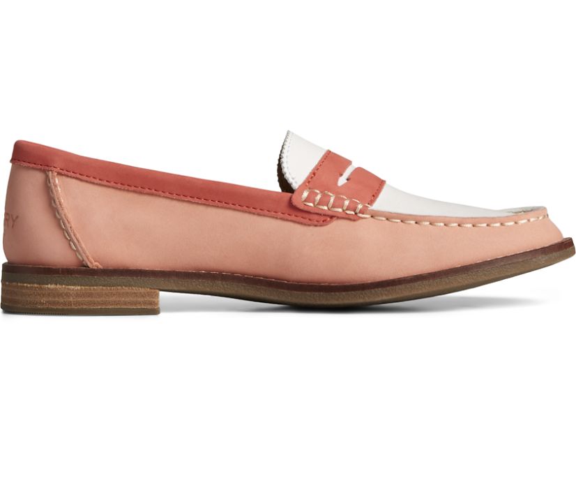 Seaport Tri-Tone Penny Loafer, Pink, dynamic 1