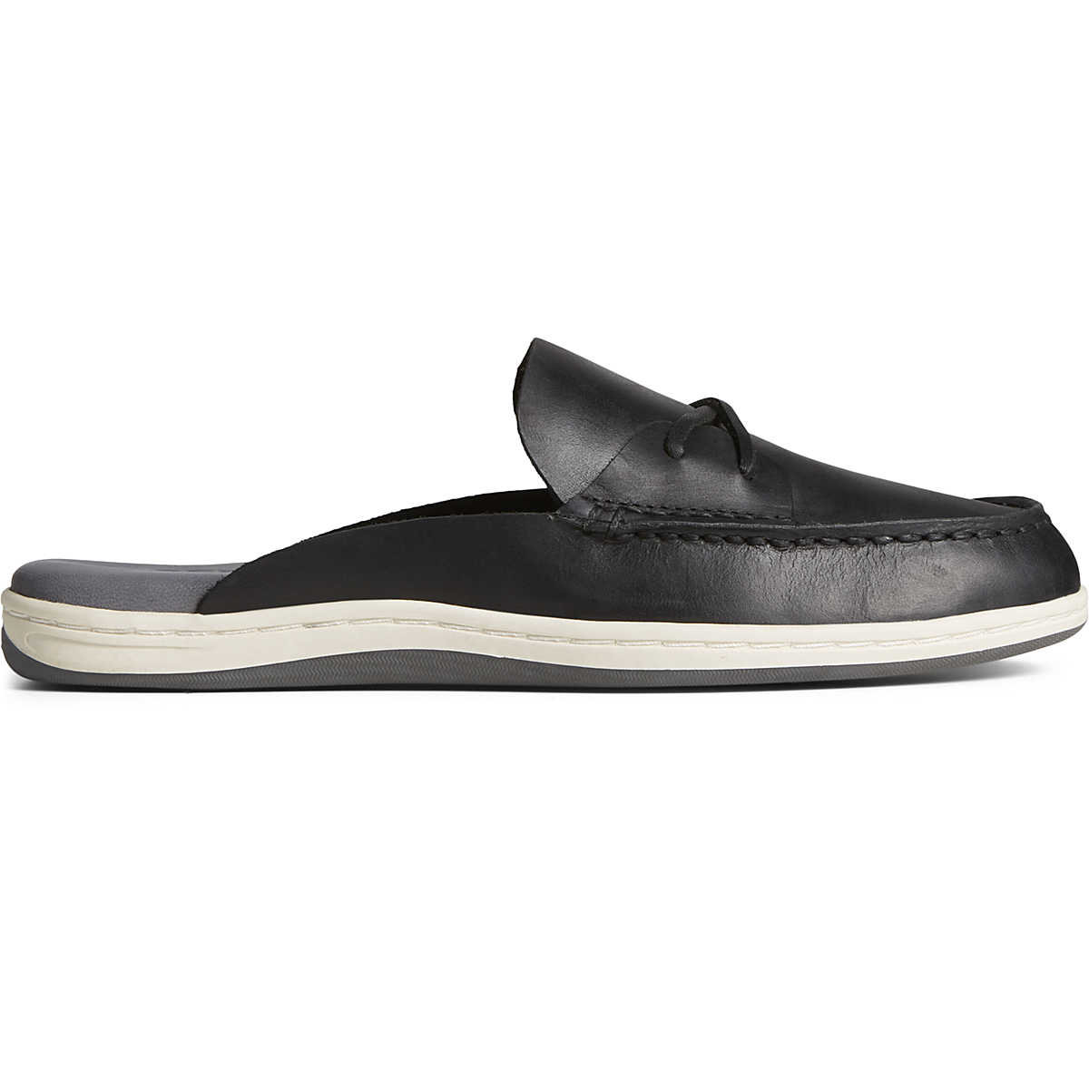 Mulefish Leather Boat Shoe, Black, dynamic 1