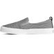 Crest Twin Gore Perforated  Leather Slip On Sneaker, Grey, dynamic 5