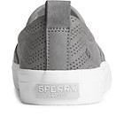 Crest Twin Gore Perforated  Leather Slip On Sneaker, Grey, dynamic 4