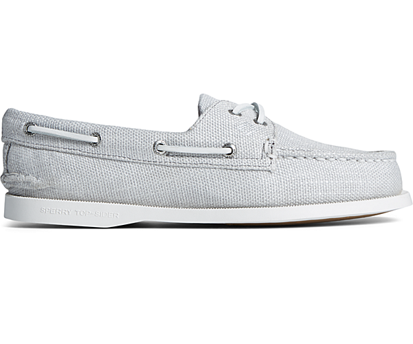 SeaCycled™ Authentic Original™ 2-Eye Baja Boat Shoe, Grey, dynamic